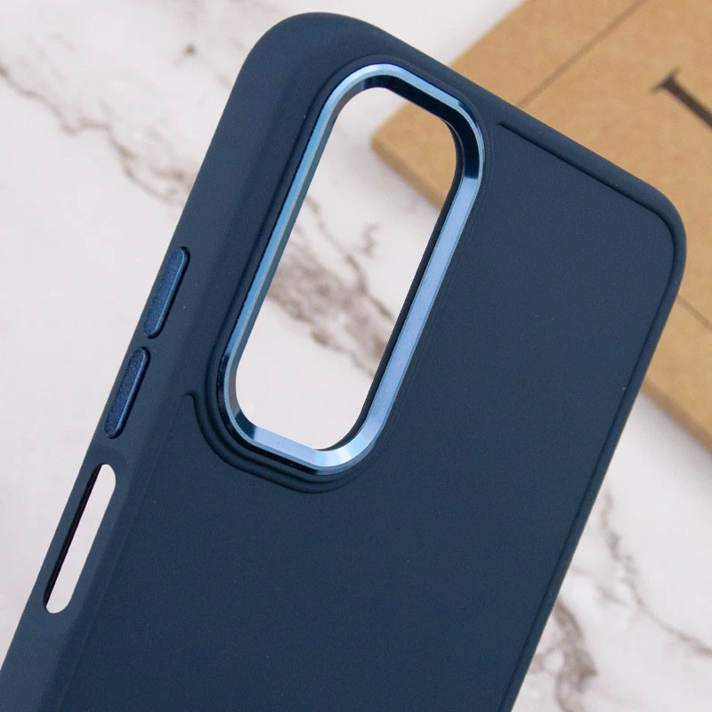 TPU чехол Bonbon Metal Style для Samsung Galaxy A14 4G/5G, Синий / Cosmos blue 4, Силикон, купить оптом с доставкой