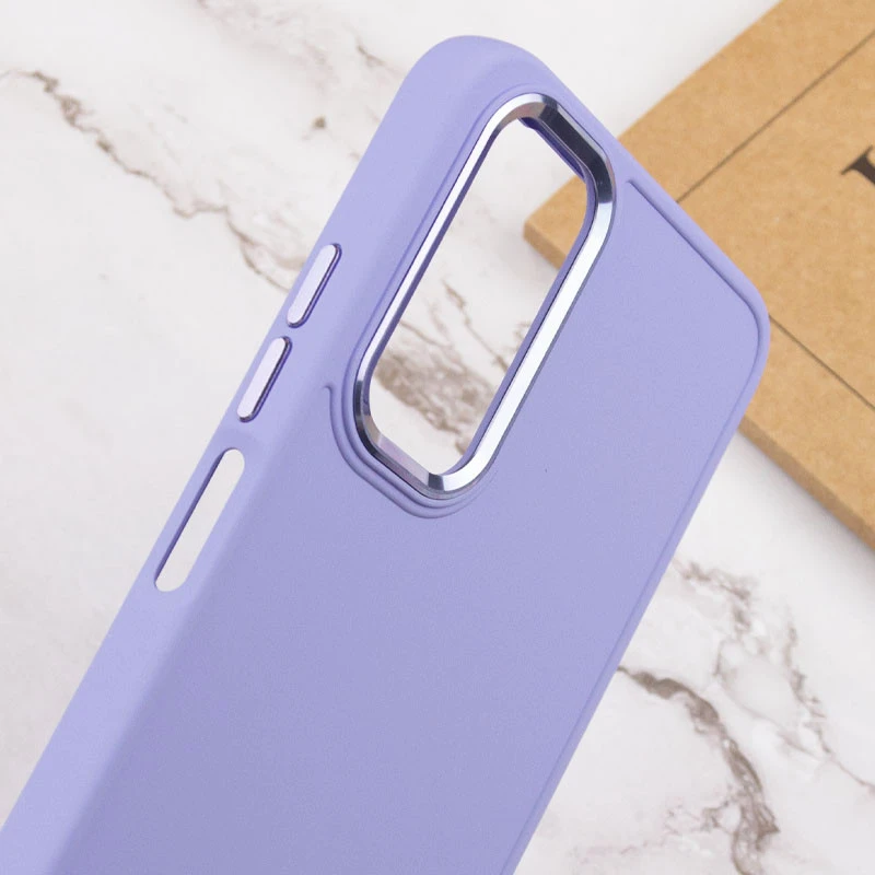 TPU чехол Bonbon Metal Style для Samsung Galaxy A14 4G/5G, Сиреневый / Dasheen 4, Силикон, купить оптом с доставкой