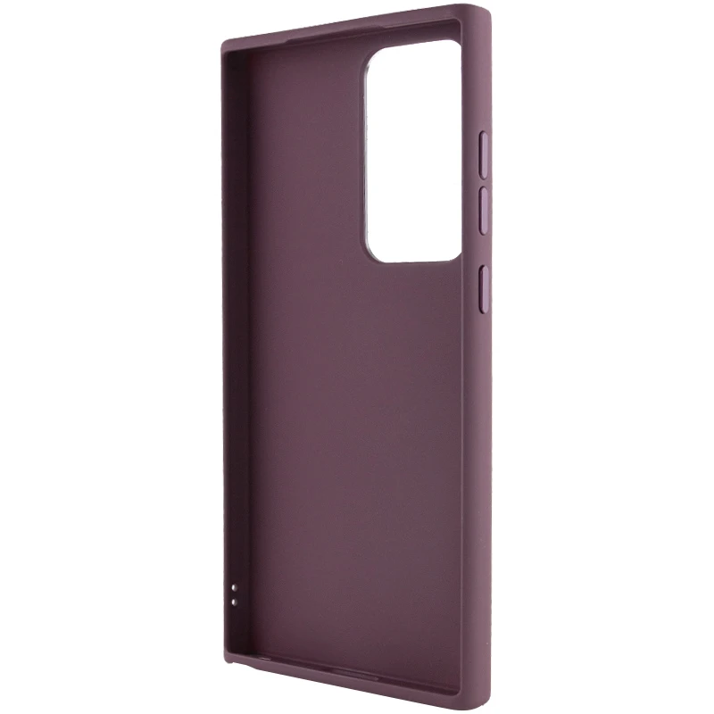 TPU чехол Bonbon Metal Style для Samsung Galaxy S24 Ultra, Бордовый / Plum 2, Силикон, купить оптом с доставкой