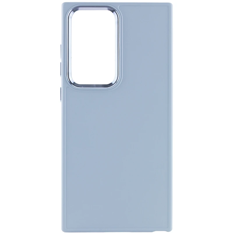 TPU чехол Bonbon Metal Style для Samsung Galaxy S24 Ultra, Голубой / Mist blue 1, Силикон, купить оптом с доставкой