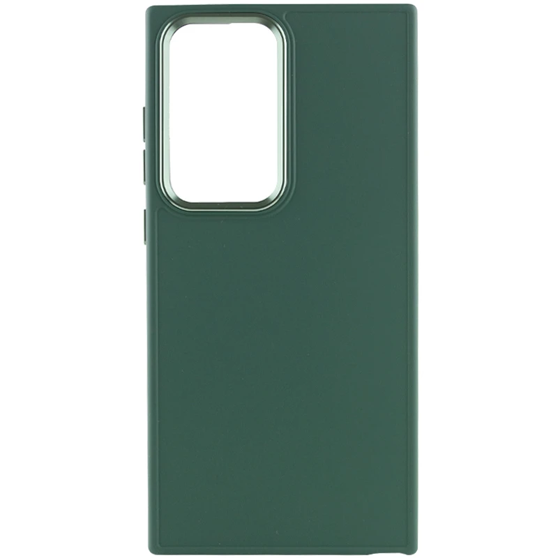 TPU чехол Bonbon Metal Style для Samsung Galaxy S24 Ultra, Зеленый / Army green, Силикон, купить оптом с доставкой