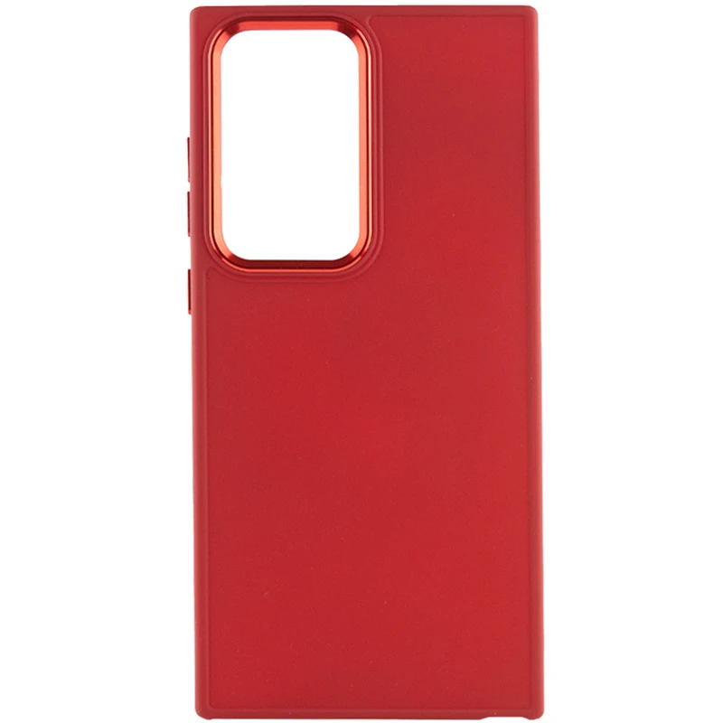 TPU чехол Bonbon Metal Style для Samsung Galaxy S24 Ultra, Красный / Red 1, Силикон, купить оптом с доставкой