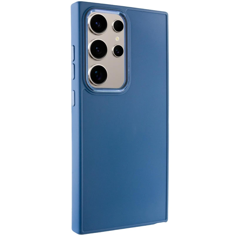TPU чехол Bonbon Metal Style для Samsung Galaxy S24 Ultra, Синий / Denim Blue, Силикон, купить оптом с доставкой