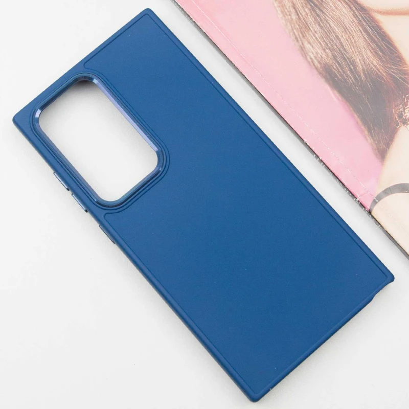 TPU чехол Bonbon Metal Style для Samsung Galaxy S24 Ultra, Синий / Denim Blue 2, Силикон, купить оптом с доставкой