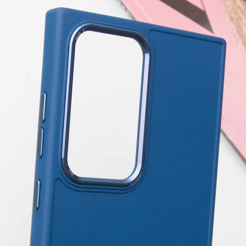TPU чехол Bonbon Metal Style для Samsung Galaxy S24 Ultra, Синий / Denim Blue 4, Силикон, купить оптом с доставкой