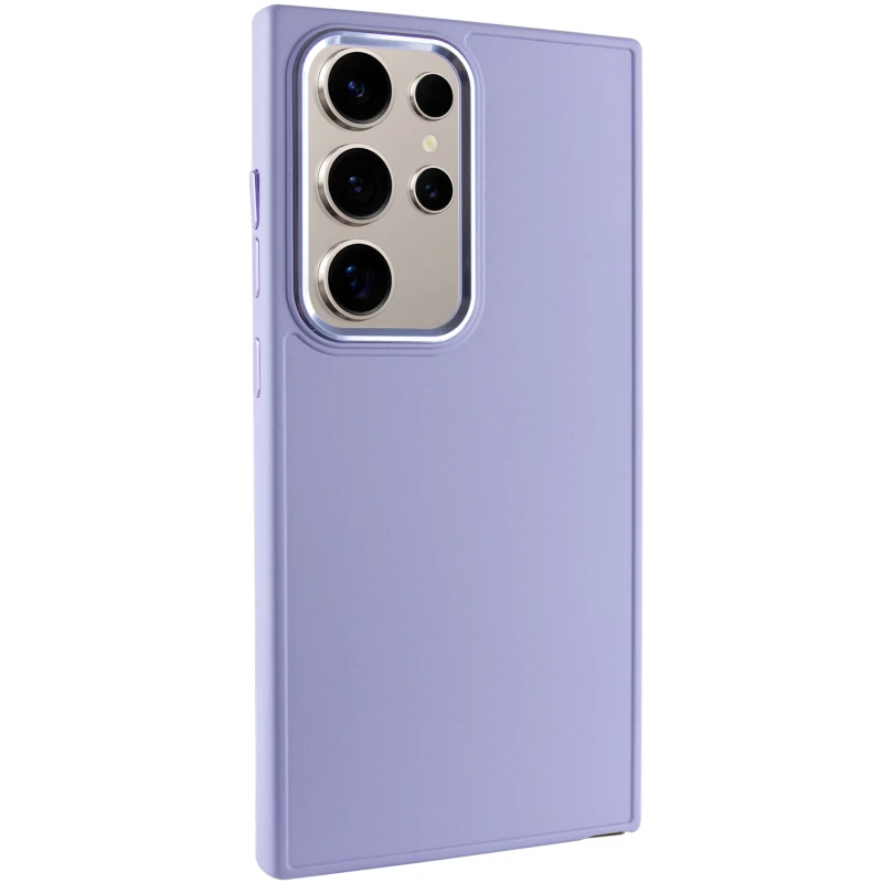 TPU чехол Bonbon Metal Style для Samsung Galaxy S24 Ultra, Сиреневый / Dasheen, Силикон, купить оптом с доставкой