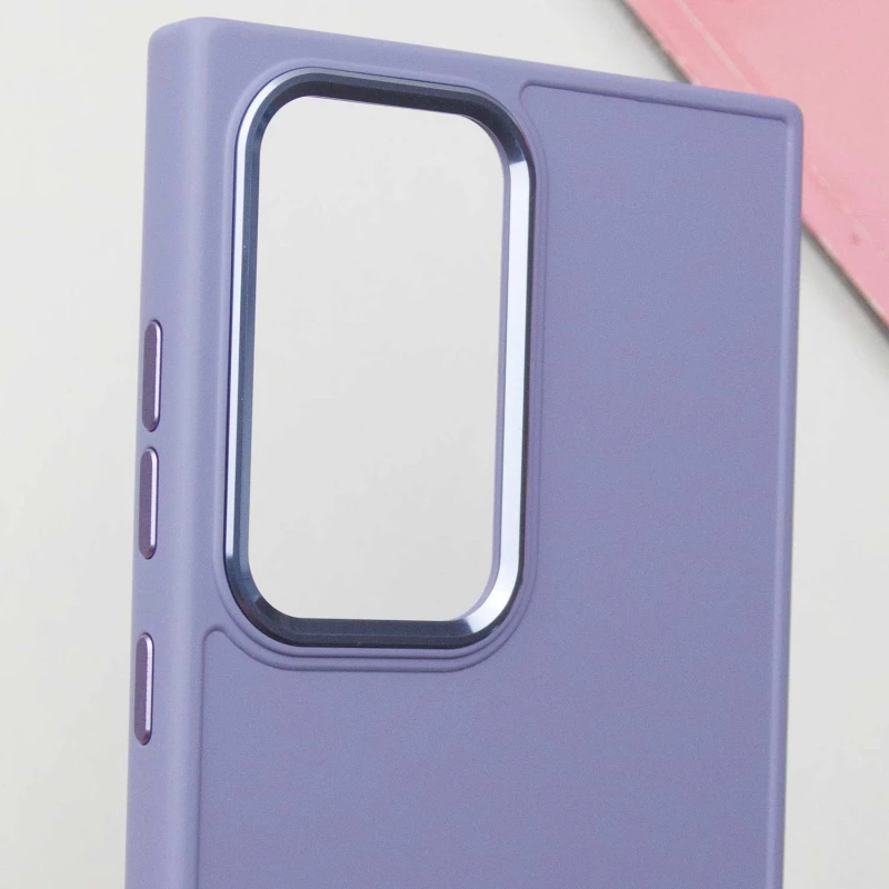TPU чехол Bonbon Metal Style для Samsung Galaxy S24 Ultra, Сиреневый / Dasheen 5, Силикон, купить оптом с доставкой