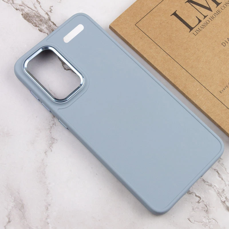 TPU чохол Bonbon Metal Style для Xiaomi Redmi Note 13 Pro+, Блакитний / Mist blue 3, Силікон, купити оптом з доставкою