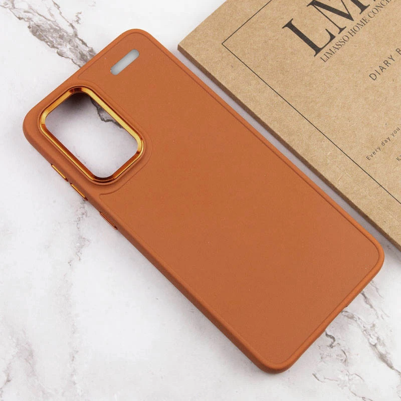 TPU чохол Bonbon Metal Style для Xiaomi Redmi Note 13 Pro+, Помаранчевий / Papaya 3, Силікон, купити оптом з доставкою