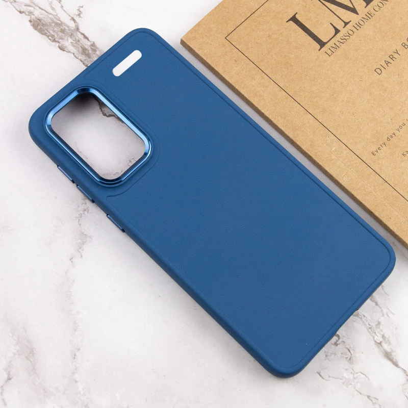 TPU чохол Bonbon Metal Style для Xiaomi Redmi Note 13 Pro+, Синій / Denim Blue 3, Силікон, купити оптом з доставкою