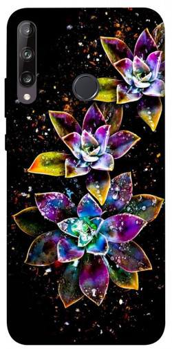 Чехол itsPrint Flowers on black для Huawei P40 Lite E / Y7p (2020)