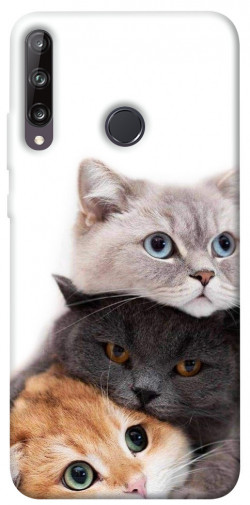Чехол itsPrint Три кота для Huawei P40 Lite E / Y7p (2020)