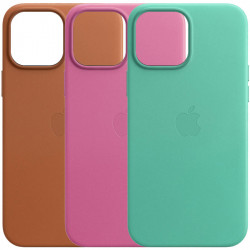 Уцінка Шкіряний чохол Leather Case (AA) with MagSafe для Apple iPhone 13 Pro Max (6.7")