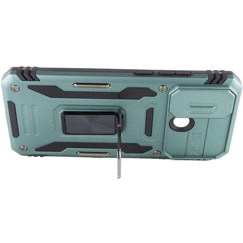 Противоударный чехол Camshield Army Ring для Xiaomi Redmi 9C | Бронированый с кольцом-подставкой на картинке №5