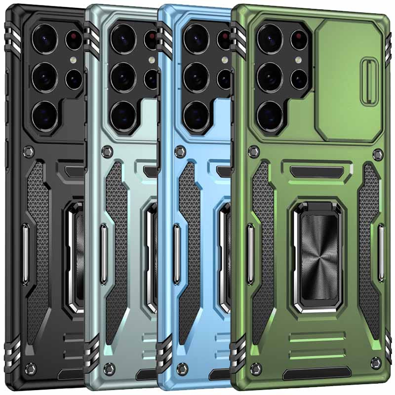 Ударопрочный чехол Camshield Army Ring для Samsung Galaxy S23 Ultra, Силикон, купить оптом с доставкой
