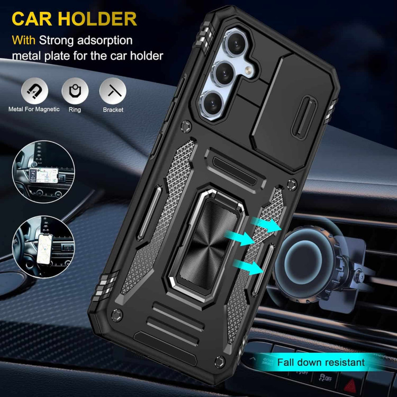 Протиударний чохол Camshield Army Ring для Samsung Galaxy S24 FE | Броньований з кільцем-підставкою на малюнкі №2