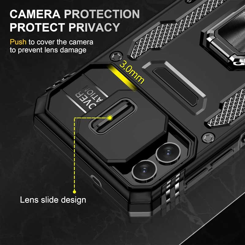 Протиударний чохол Camshield Army Ring для Samsung Galaxy A06 | Броньований з кільцем-підставкою Фотографія №3 Протиударний чохол Camshield Army Ring для Samsung Galaxy A06 | Броньований з кільцем-підставкою на малюнкі №3