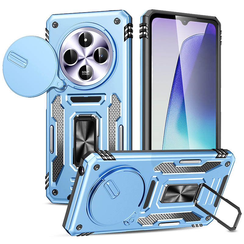 Противоударный чехол Camshield Army Ring для Xiaomi Redmi 14C / Poco C75 | Бронированый с кольцом-подставкой Фото 1 Противоударный чехол Camshield Army Ring для Xiaomi Redmi 14C / Poco C75 | Бронированый с кольцом-подставкой на картинке №1