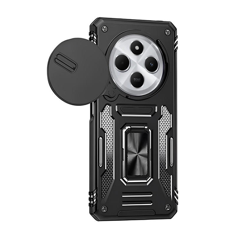 Протиударний чохол Camshield Army Ring для Xiaomi Redmi 14C / Poco C75 | Броньований з кільцем-підставкою Фотографія №1 Протиударний чохол Camshield Army Ring для Xiaomi Redmi 14C / Poco C75 | Броньований з кільцем-підставкою на малюнкі №1