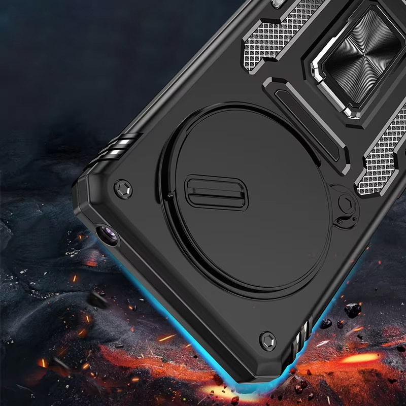 Протиударний чохол Camshield Army Ring для Xiaomi Redmi 14C / Poco C75 | Броньований з кільцем-підставкою Фотографія №5 Протиударний чохол Camshield Army Ring для Xiaomi Redmi 14C / Poco C75 | Броньований з кільцем-підставкою на малюнкі №5