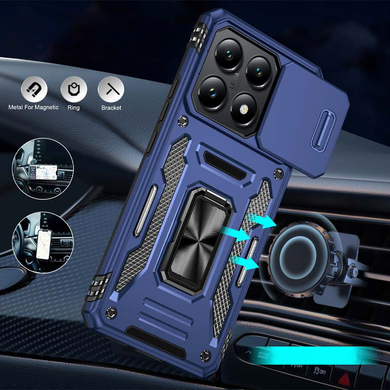 Протиударний чохол Camshield Army Ring для Xiaomi 14T Pro | Броньований з кільцем-підставкою на малюнкі №2