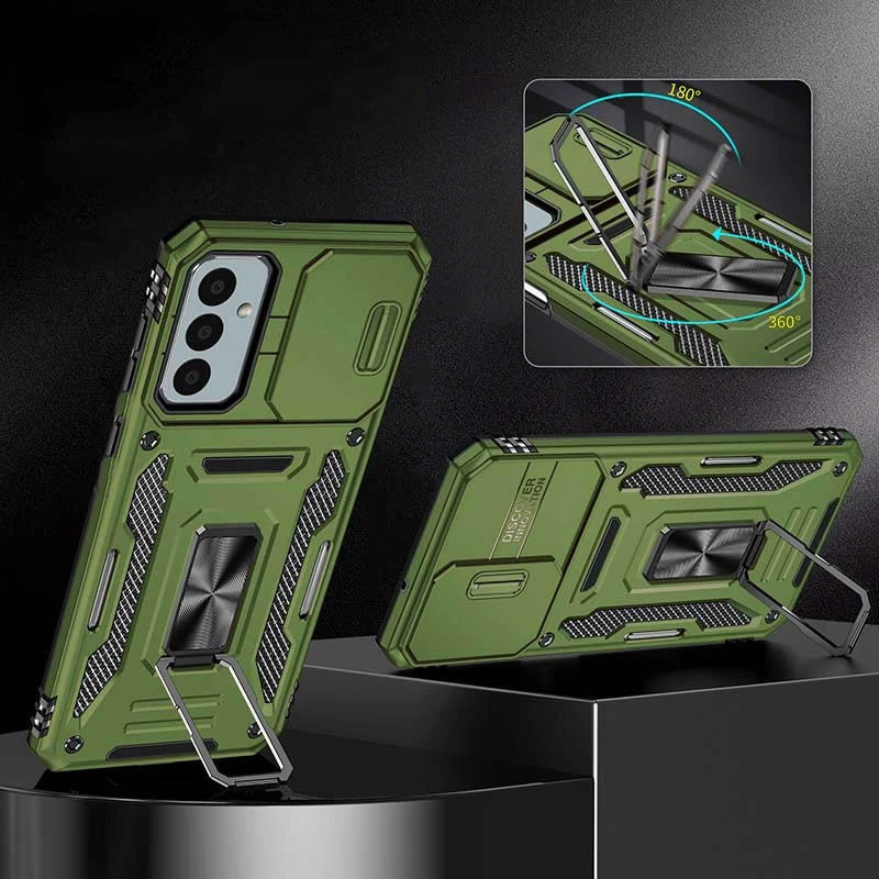 Протиударний чохол Camshield Army Ring для Samsung Galaxy A36 5G | Броньований з кільцем-підставкою Фотографія №3 Протиударний чохол Camshield Army Ring для Samsung Galaxy A36 5G | Броньований з кільцем-підставкою на малюнкі №3