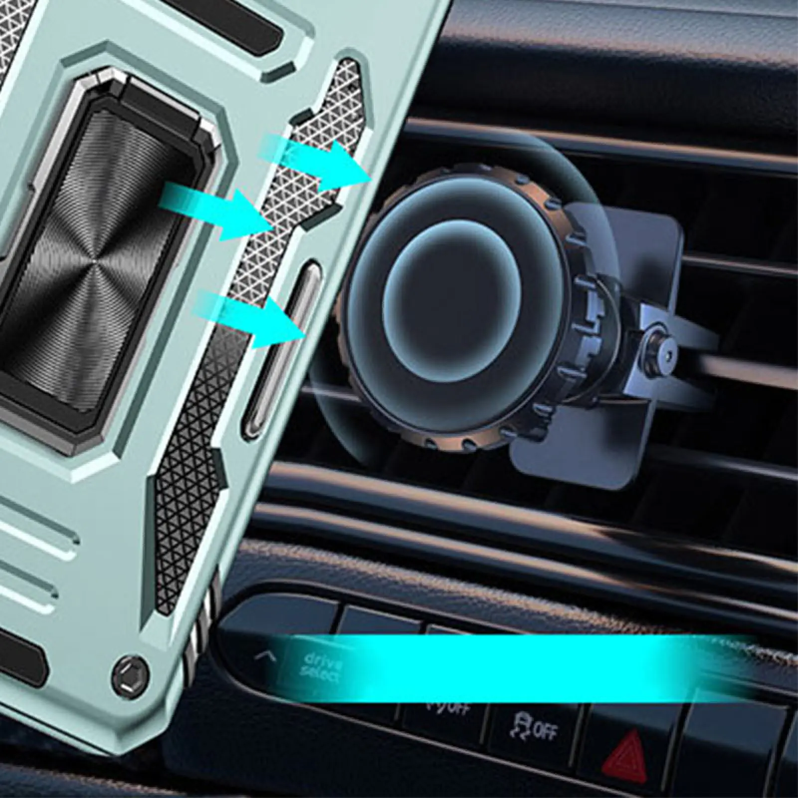 Ударопрочный чехол Camshield Army Ring для Xiaomi Redmi Note 14 4G (Int. version) / 14 5G, Зеленый / Light Green 1, Силикон, купить оптом с доставкой