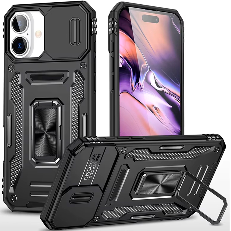 Протиударний чохол Camshield Army Ring для Apple iPhone 17 (6.3) | Броньований з кільцем-підставкою Фотографія №1 Протиударний чохол Camshield Army Ring для Apple iPhone 17 (6.3) | Броньований з кільцем-підставкою на малюнкі №1