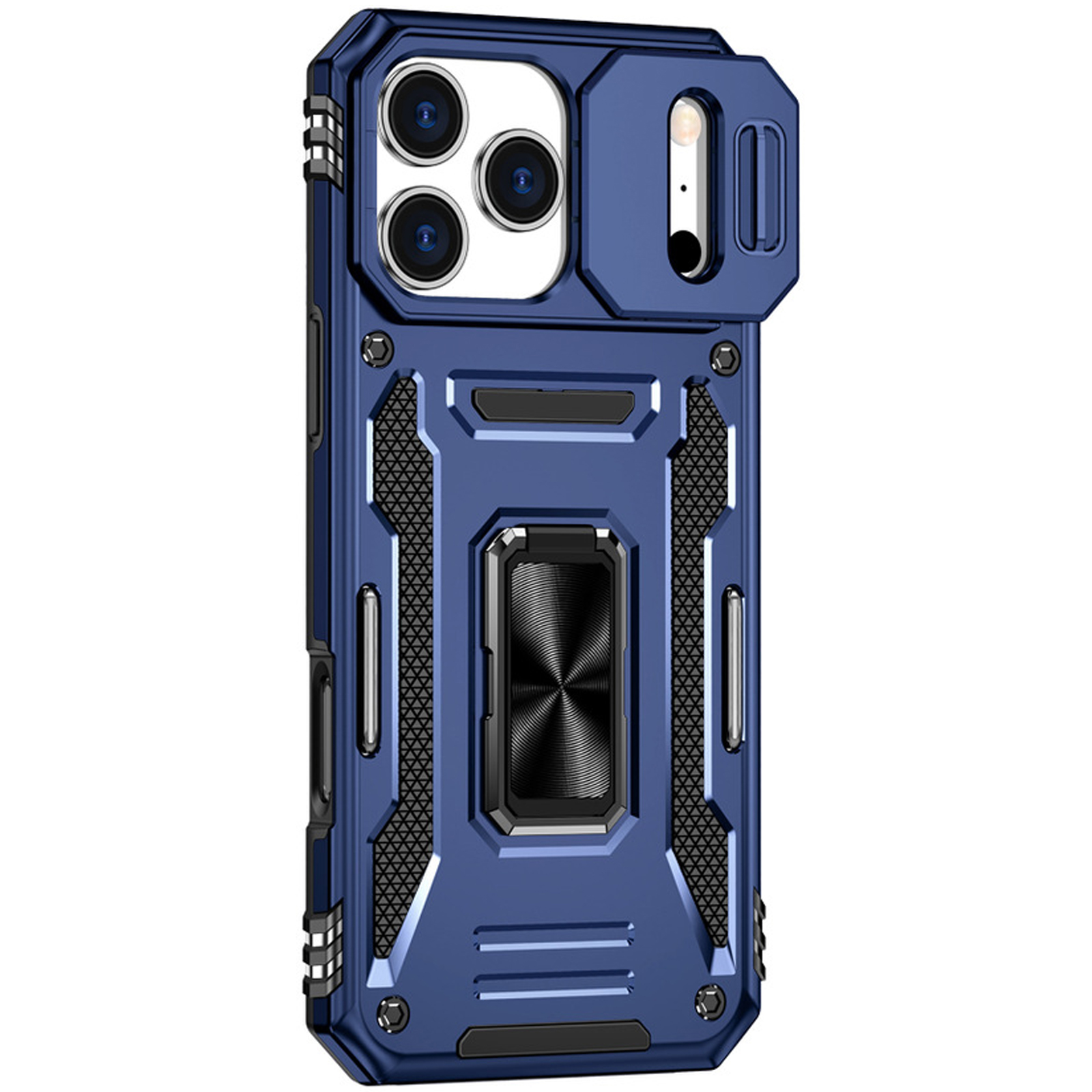 Ударопрочный чехол Camshield Army Ring для Apple iPhone 17 Pro Max (6.9"), Синий / Navy, Силикон, купить оптом с доставкой