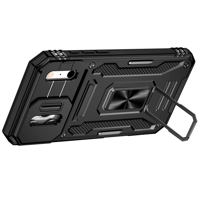 Ударопрочный чехол Camshield Army Ring для Apple iPhone 17 Pro Max (6.9"), Черный / Black 3, Силикон, купить оптом с доставкой