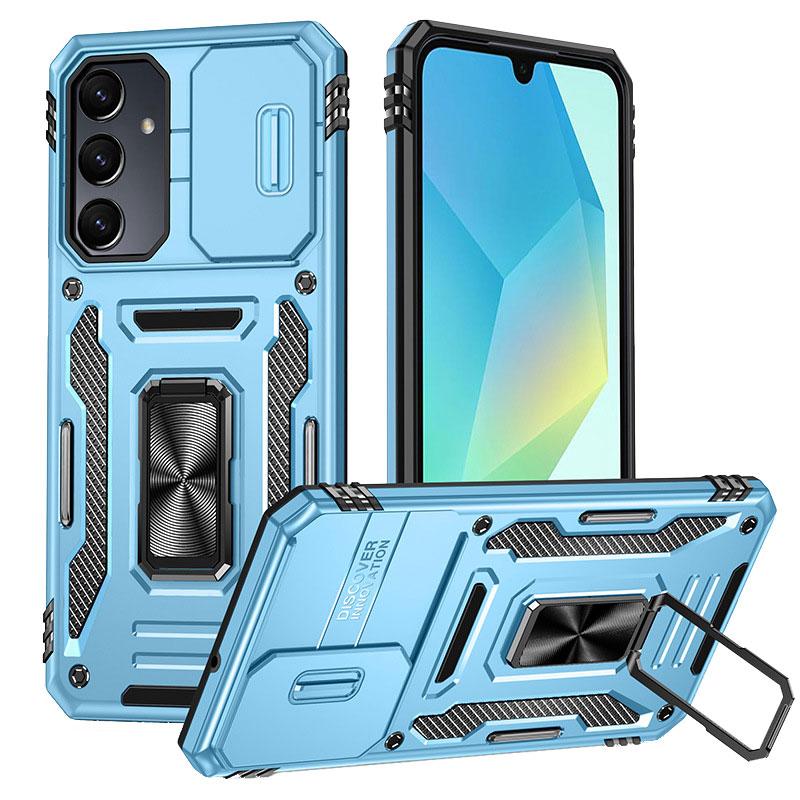 Противоударный чехол Camshield Army Ring для Samsung Galaxy A37 5G | Бронированый с кольцом-подставкой на картинке №1