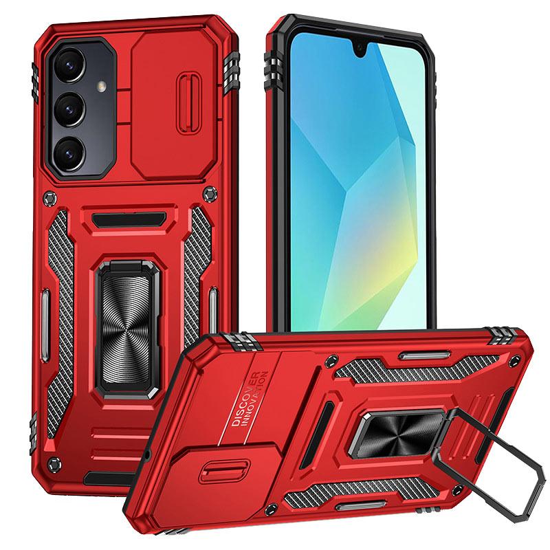 Противоударный чехол Camshield Army Ring для Samsung Galaxy A37 5G | Бронированый с кольцом-подставкой на картинке №1
