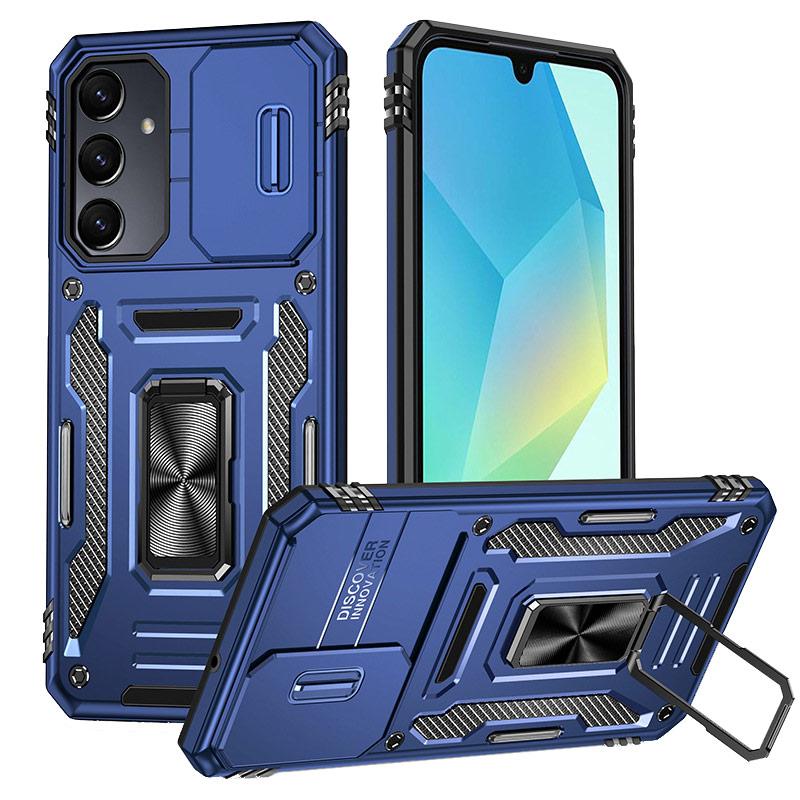 Противоударный чехол Camshield Army Ring для Samsung Galaxy A37 5G | Бронированый с кольцом-подставкой на картинке №1