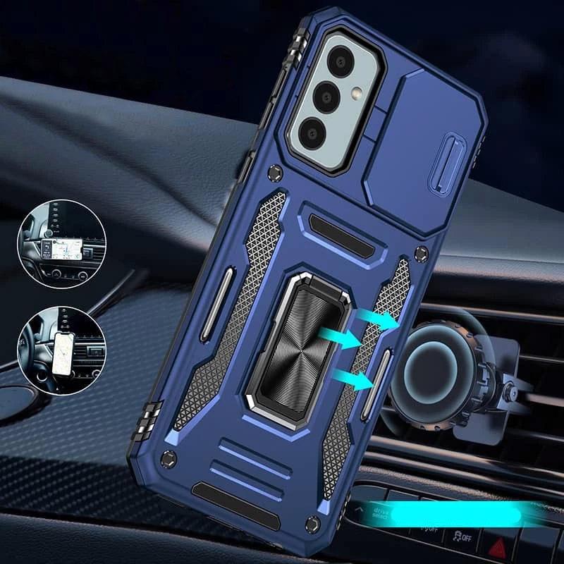 Противоударный чехол Camshield Army Ring для Samsung Galaxy A37 5G | Бронированый с кольцом-подставкой на картинке №2