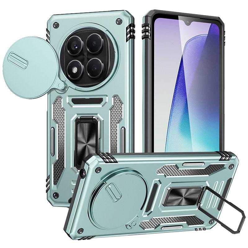 Противоударный чехол Camshield Army Ring для Xiaomi Redmi Note 15 Pro 5G | Бронированый с кольцом-подставкой на картинке №1