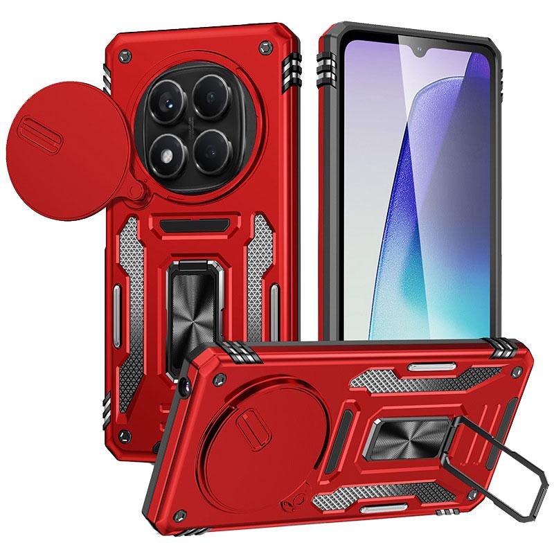 Противоударный чехол Camshield Army Ring для Xiaomi Redmi Note 15 Pro 5G | Бронированый с кольцом-подставкой на картинке №1