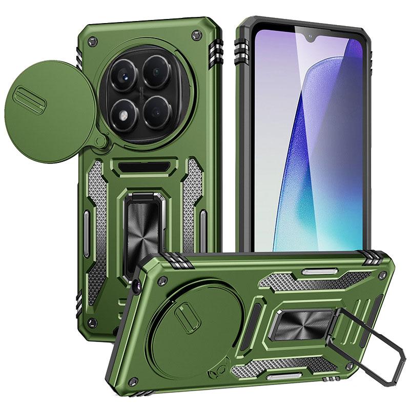 Противоударный чехол Camshield Army Ring для Xiaomi Redmi Note 15 Pro 5G | Бронированый с кольцом-подставкой Фото 1 Противоударный чехол Camshield Army Ring для Xiaomi Redmi Note 15 Pro 5G | Бронированый с кольцом-подставкой на картинке №1