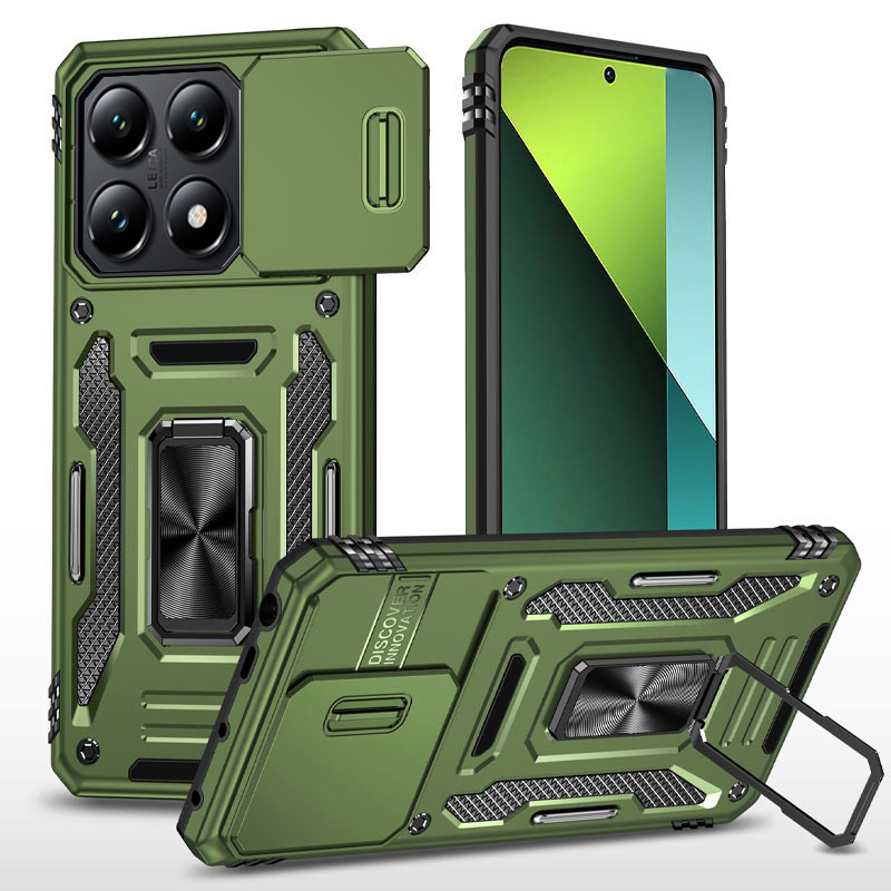 Ударопрочный чехол Camshield Army Ring для Xiaomi 17, Оливковый / Army Green, Силикон, купить оптом с доставкой