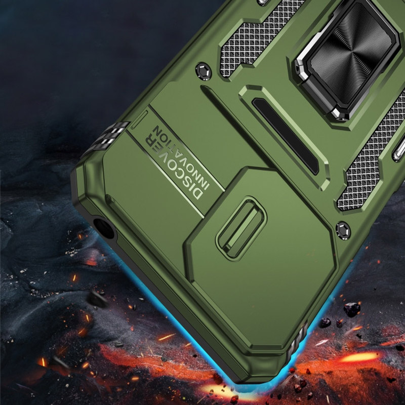 Ударопрочный чехол Camshield Army Ring для Xiaomi 17, Оливковый / Army Green 1, Силикон, купить оптом с доставкой