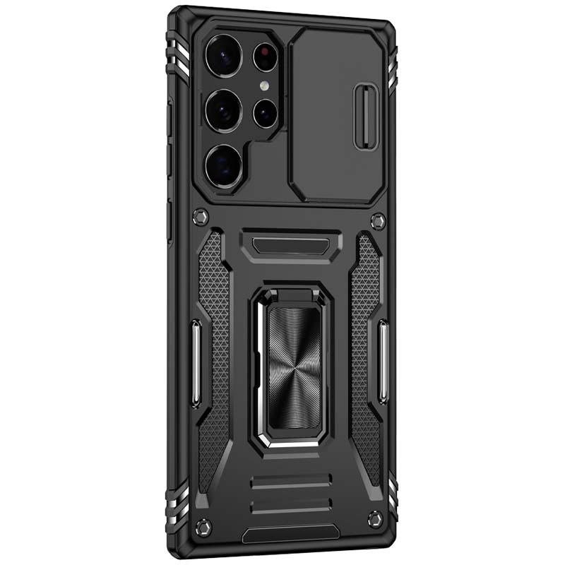Противоударный чехол Camshield Army Ring для Samsung Galaxy S26 Ultra | Бронированый с кольцом-подставкой на картинке №2