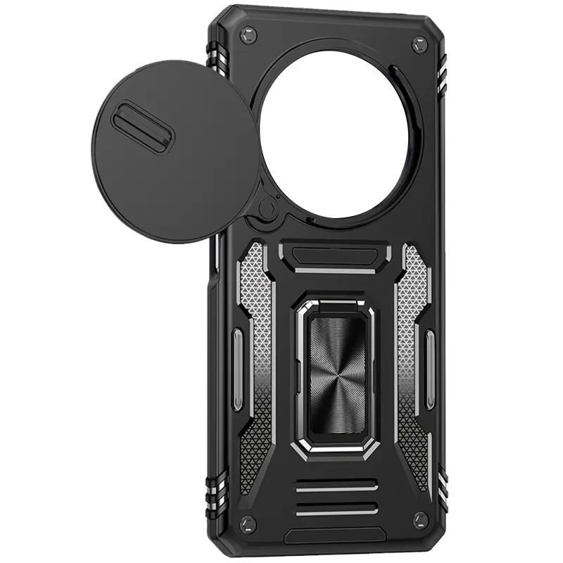 Ударопрочный чехол Camshield Army Ring для Xiaomi Redmi Note 15 (EU) / Poco M8 5G, Черный / Black 1, Силикон, купить оптом с доставкой