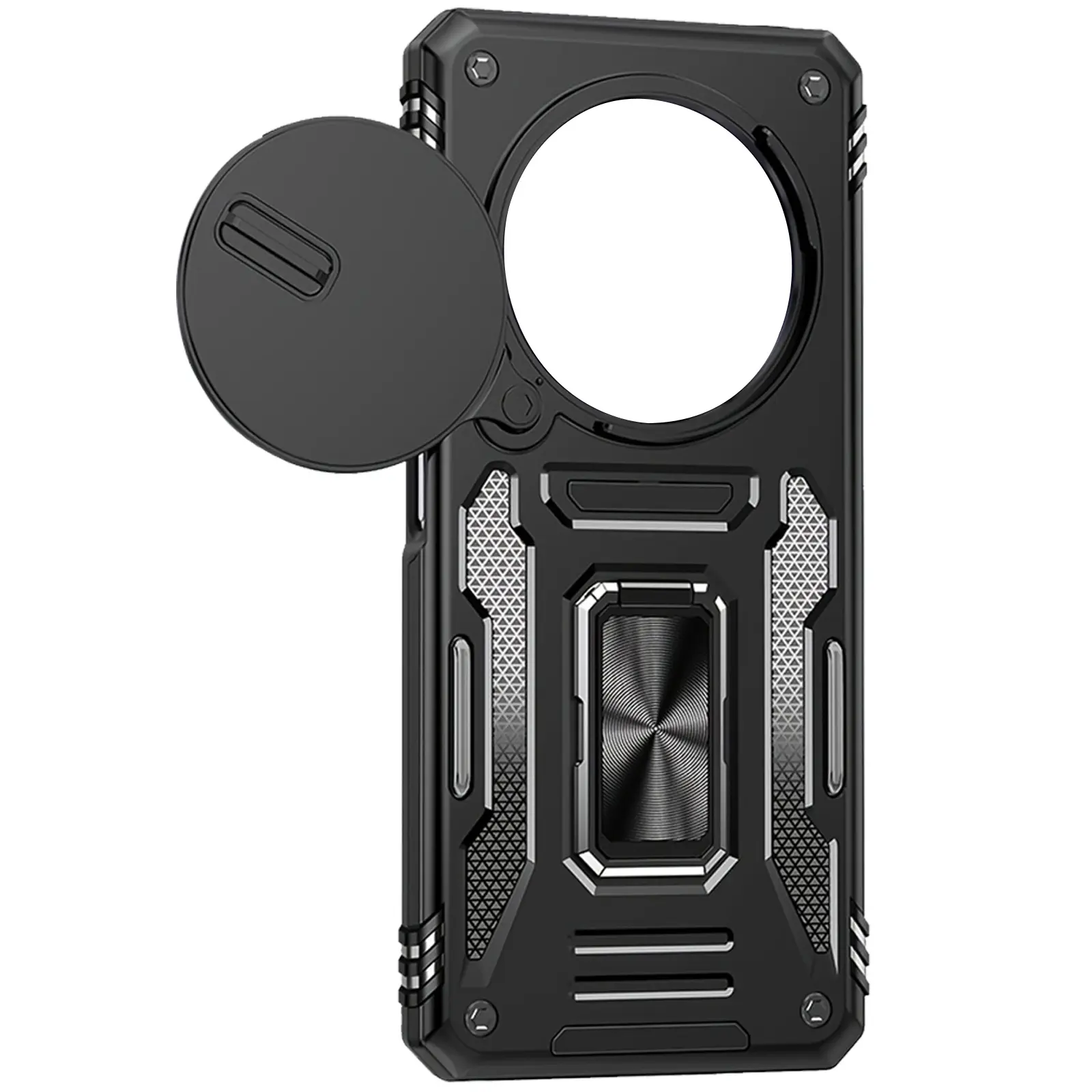 Ударопрочный чехол Camshield Army Ring для Xiaomi Redmi Note 15 (EU) / Poco M8 5G, Черный / Black 1, Силикон, купить оптом с доставкой