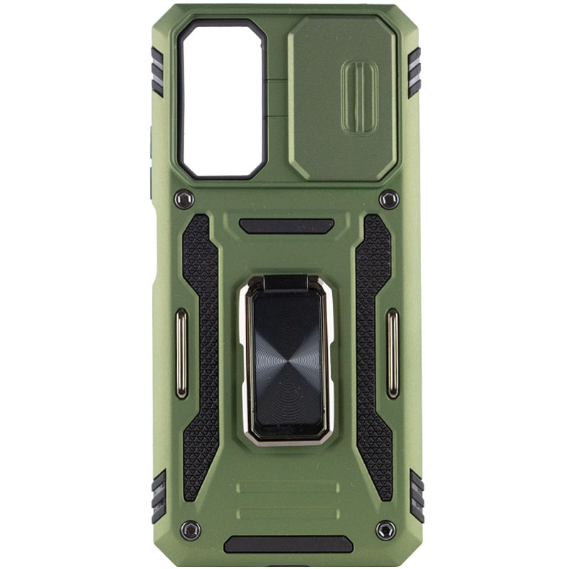 Противоударный чехол Camshield Army Ring для Xiaomi Redmi A7 Pro | Бронированый с кольцом-подставкой на картинке №1