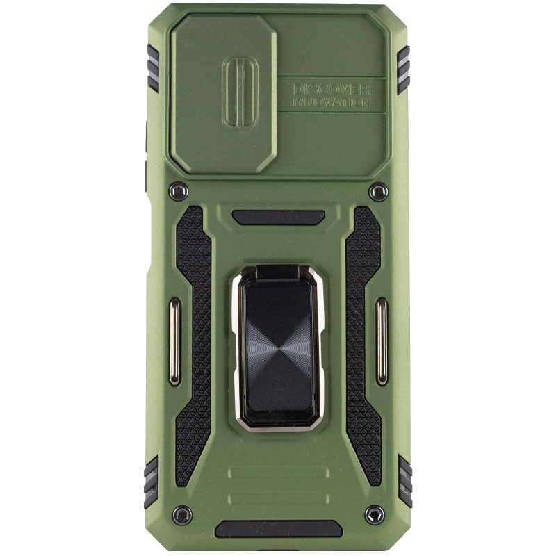 Противоударный чехол Camshield Army Ring для Xiaomi Redmi A7 Pro | Бронированый с кольцом-подставкой на картинке №2