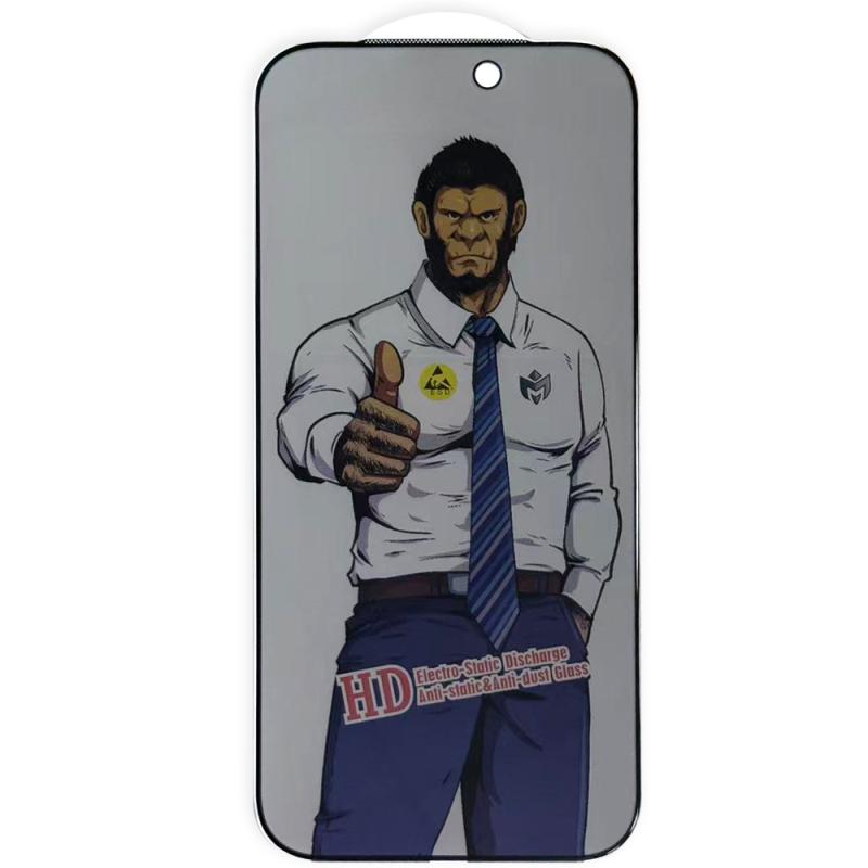 Загартоване захисне скло Privacy 5D Anti-Static для Apple iPhone 17 Pro (6.3) | завтовшки 0.33 мм (тех.пак) на малюнкі №1