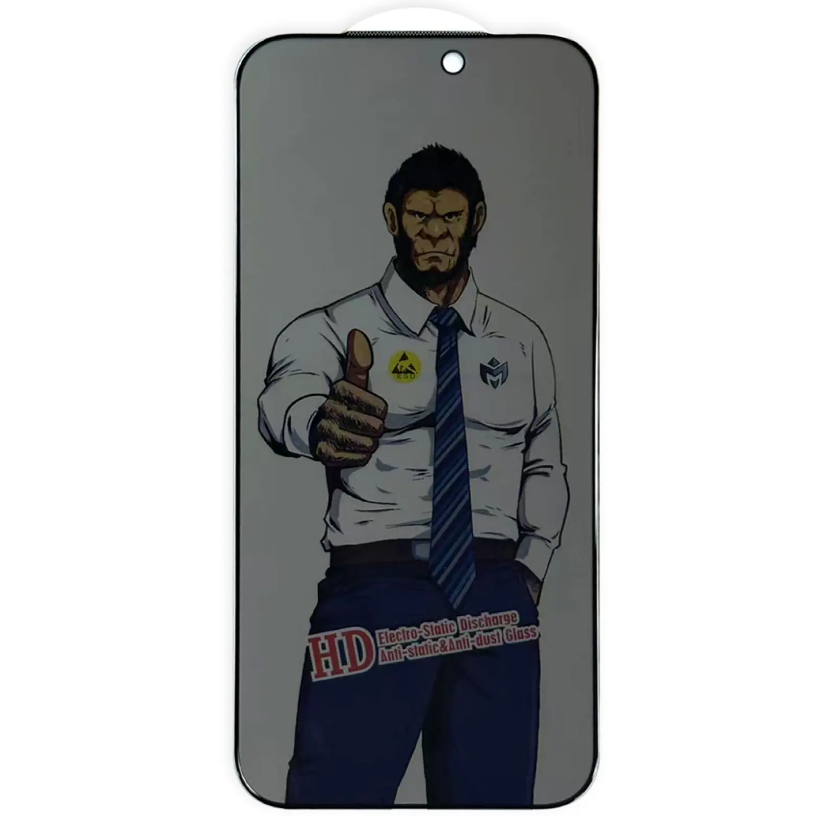 Защитное стекло Privacy 5D Anti-Static (тех.пак) для Apple iPhone 17 Pro Max (6.9"), Закаленное стекло, купить оптом с доставкой