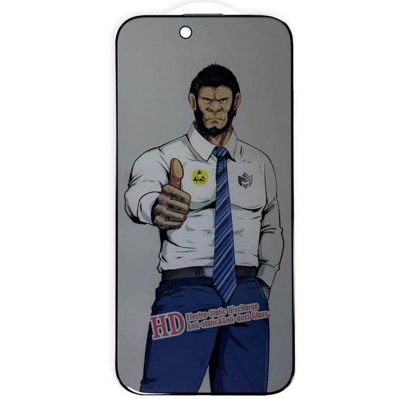 Загартоване захисне скло Privacy 5D Anti-Static для Apple iPhone 17 Air (6.5) | завтовшки 0.33 мм (тех.пак) на малюнкі №1