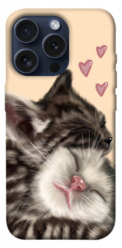 Чехол itsPrint Cats love для Apple iPhone 15 Pro (6.1")