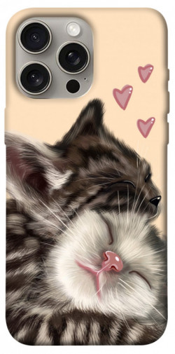 Чехол itsPrint Cats love для Apple iPhone 15 Pro Max (6.7")
