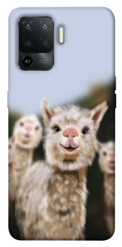 Чохол itsPrint Funny llamas для Oppo Reno 5 Lite